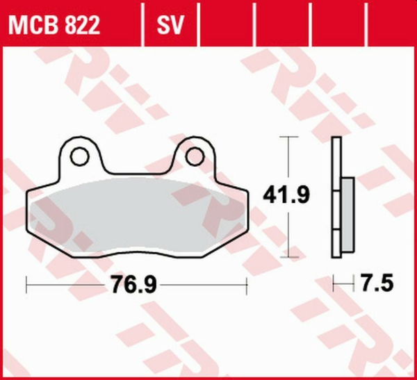 Placute frana fata TRW Sinterizate STREET HYOSUNG GT '03 -'17/GV 125 '00 -'17/ XRX '99 -'14/ GT 250 '04 -'14/ GT 650 '04 -/ GV 650 '04 - '10/ SYM WOLF CLASSIC 125 '04 -'07