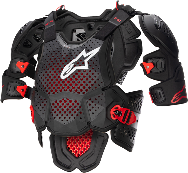 Armura Alpinestars A-10 Roost Guard V2 Black/Red-0