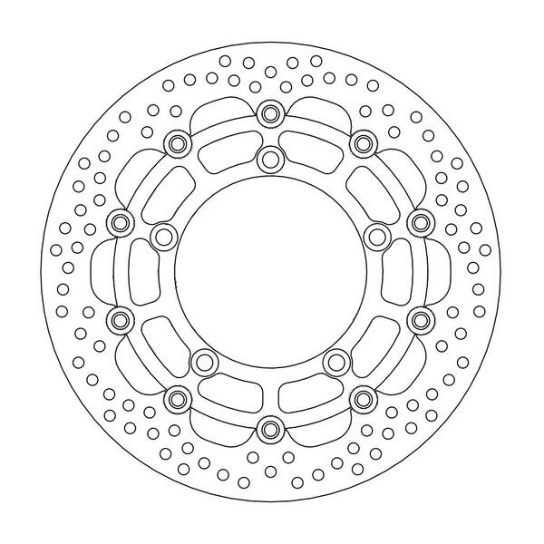 Halo Series Floating Rotor Black, Stainless Steel