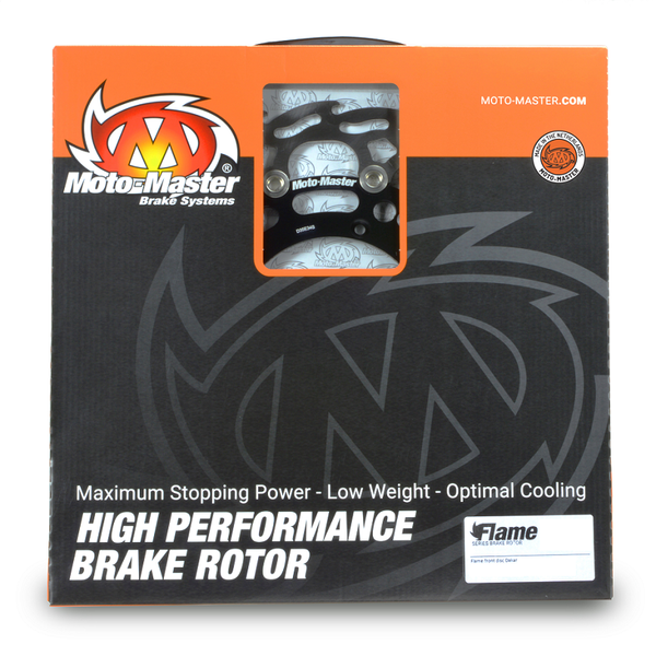 Flame Series Floating Rotor Black, Silver-0