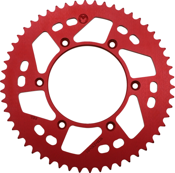 MOOSE RACING Rear Aluminum Sprocket Red 