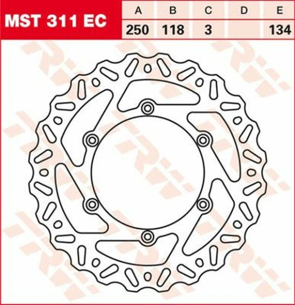 Ec Cross Design Brake Rotor Steel -0