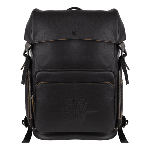 PIQUADRO LEATHER BACKPACK