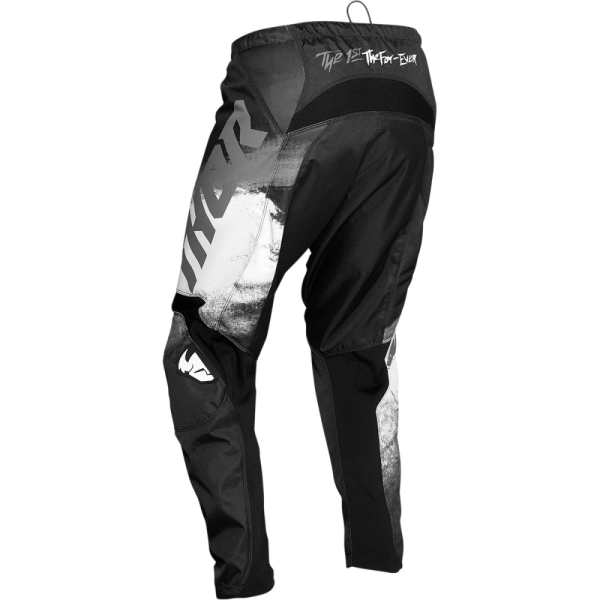 Pantaloni Thor Sector Vapor Alb/Negru-1