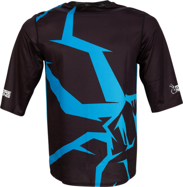 Tricou Moose Racing MTB 3/4 Blue/Black-1