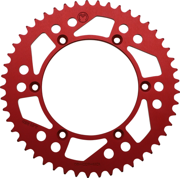 MOOSE RACING Rear Aluminum Sprocket Red -0