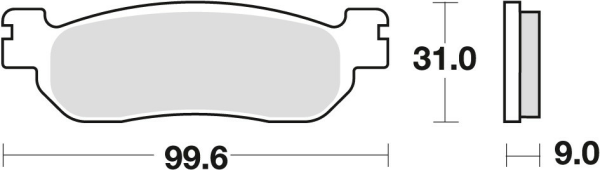 Placute frana fata/spate TRW Organice YAMAHA TW 125 '99-'08 /TW 200 '91-'15/ R6 '99-'02