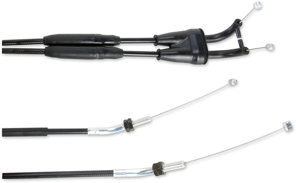 MOOSE RACING Black Vinyl Throttle Cable Black -1