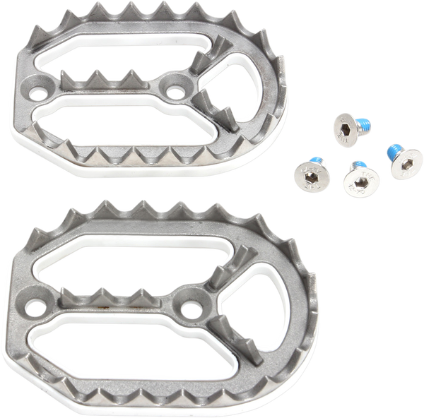 MOOSE RACING Qualifier Footpeg Replacement Teeth Silver 