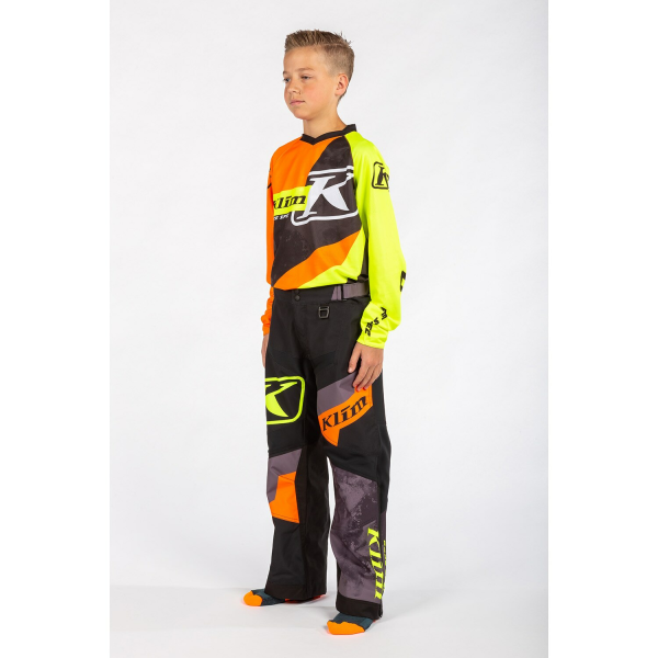 Pantaloni Copii Snowmobil Klim Revolt Black - Hi-Vis-6