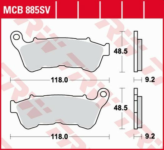 Placute frana fata TRW Sinterizate STREET HARLEY-DAVIDSON XL 883 '14-'19/ XL 1200 '14-'19