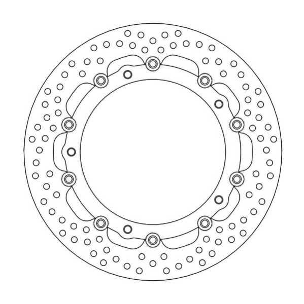 Halo Series Floating Rotor Black, Stainless Steel