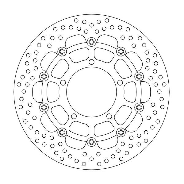 Halo Series Floating Rotor Black, Stainless Steel