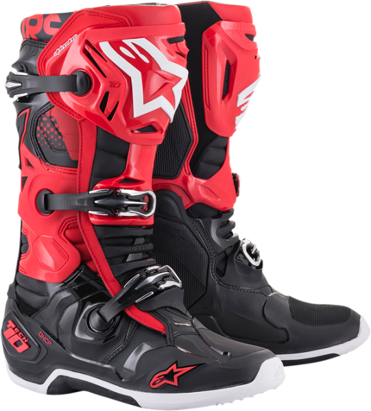 Tech 10 Boots Black, Red-6