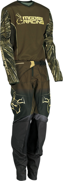 Pantaloni Copii Moose Racing Agroid Olive/Tan-1