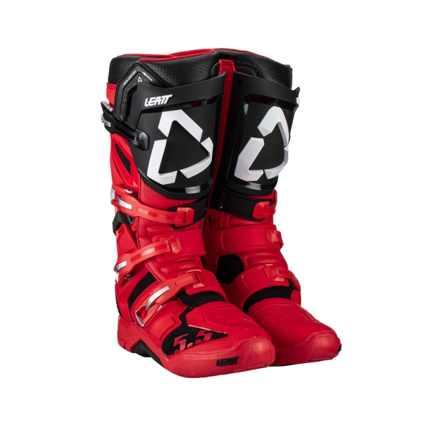 Cizme Leatt 5.5 Flexlock Red/Black