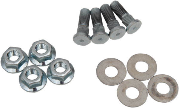 MOOSE RACING Wheel Stud-nut Kit Silver 