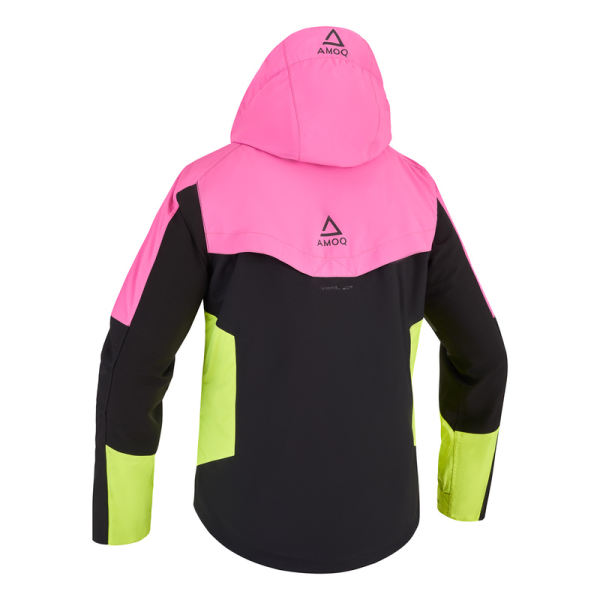 Geaca Dama Snowmobil AMOQ Aspect Pink/Black/Orange-2