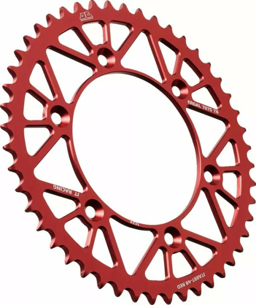 JT SPROCKETS Aluminum Rear Sprockets Red 