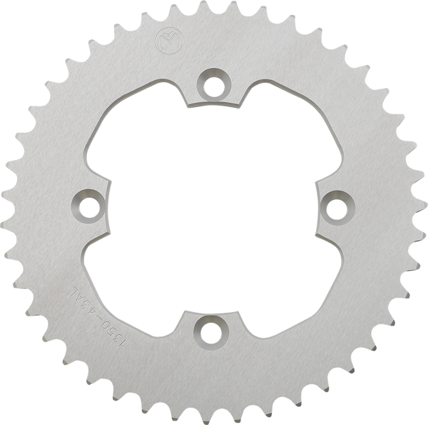 MOOSE RACING Aluminum Rear Sprocket Atv Silver 