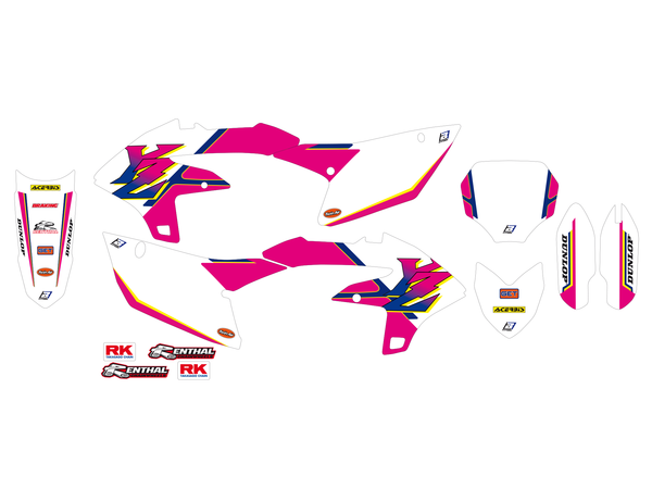 Graphic Kit Retro White, Pink-0