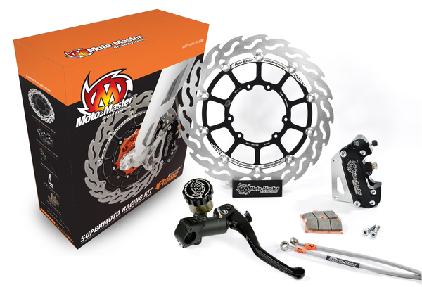 Supermoto Racing Kit Black, Silver, Stainless Steel 