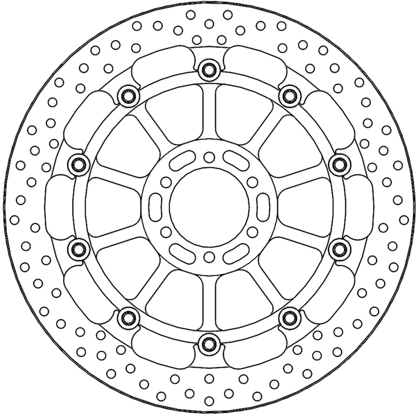 Halo Series Floating Racing Rotor Stainless Steel