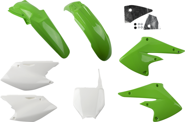 Full Body Replacement Plastic Kit Green, White-4