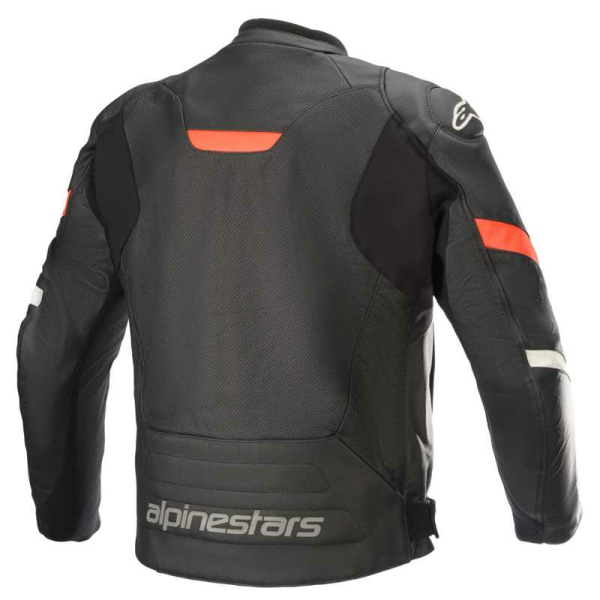 Geaca De Piele Alpinestars Faster V2 Black/Redfluo-0