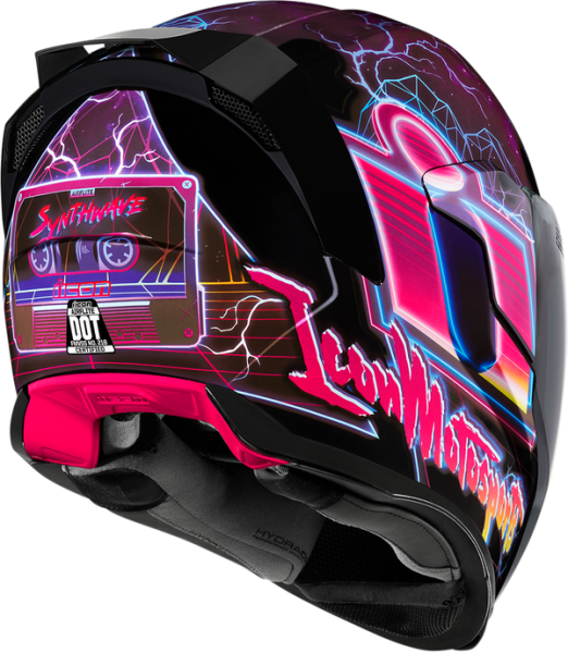 Casca Icon Airflite™ Synthwave Black/Pink/Purple-5