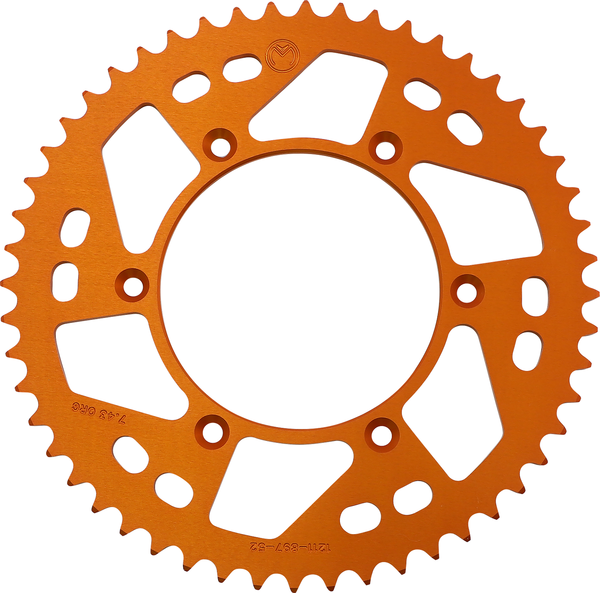 MOOSE RACING Rear Aluminum Sprocket Orange -0