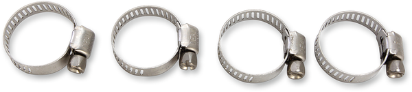 MOOSE RACING Gear Drive Hose Clamps Silver 