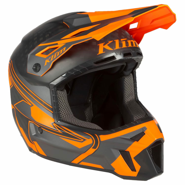 Casca Snowmobil Klim F3 Carbon Pro ECE Ascent Black - Asphalt-4