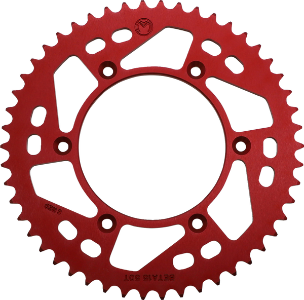 MOOSE RACING Rear Aluminum Sprocket Red 