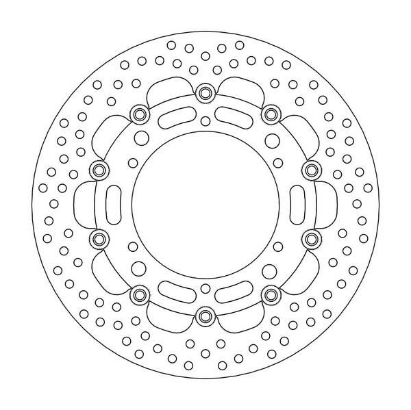 Halo Series Floating Rotor Black, Stainless Steel