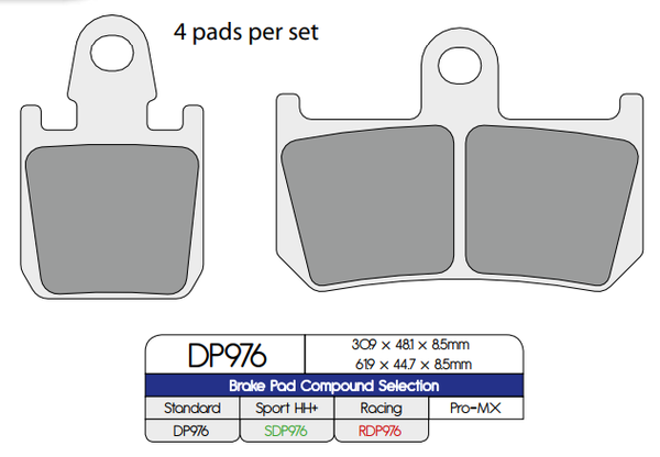 Standard Sintered Metal Brake Pads