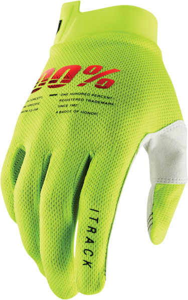 Manusi copii 100% i-Track Fluorescent Yellow-2