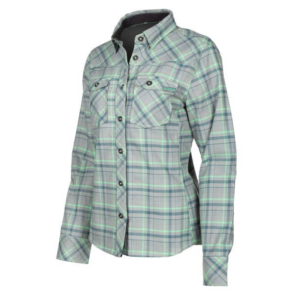 Camasa Dama Klim Upland Flannel Black - Asphalt-9