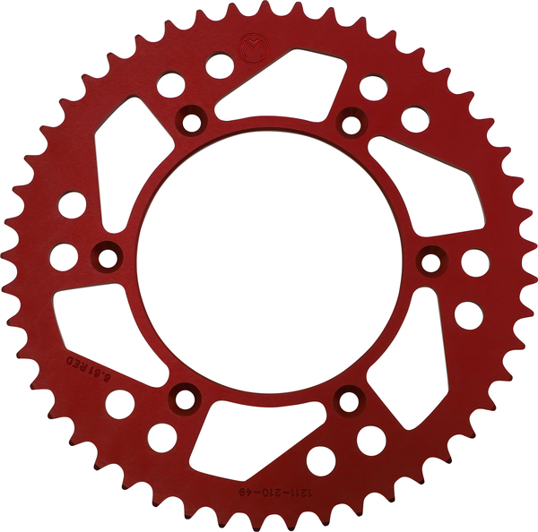 MOOSE RACING Rear Aluminum Sprocket Red -0