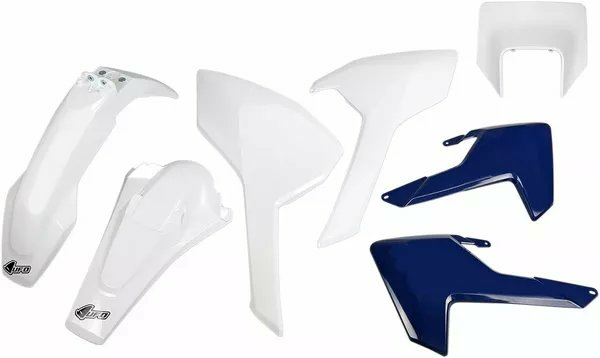 Replacement Plastic Body Kit Blue, White-0