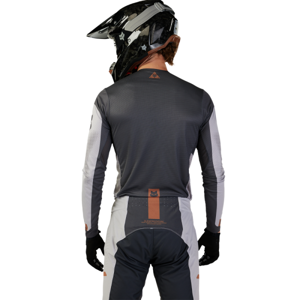 Tricou Moto Fox Flexair Optical Gri Otel-0