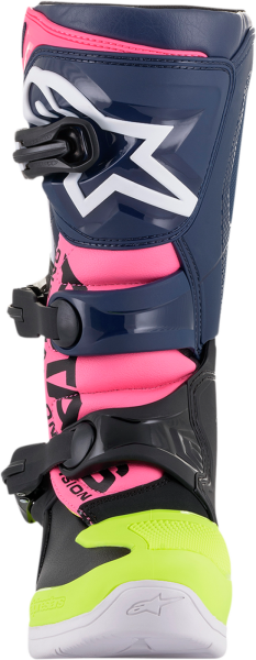 Cizme copii Alpinestars Tech 3S Black/Dark Blue/Pink Fluorescent-4