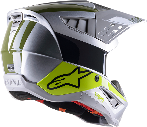 Supertech M5 Bond Helmet Green, Silver, Yellow-2