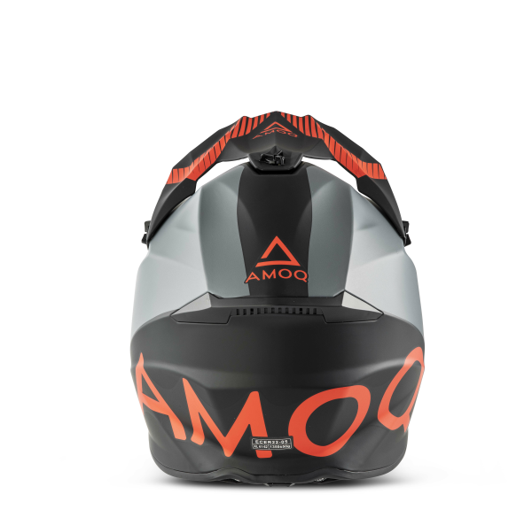 AMOQ Airframe Helmet Black/Gray/Red XS-1