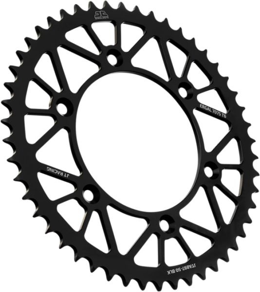 JT SPROCKETS Racelite Aluminum Rear Sprocket Black 