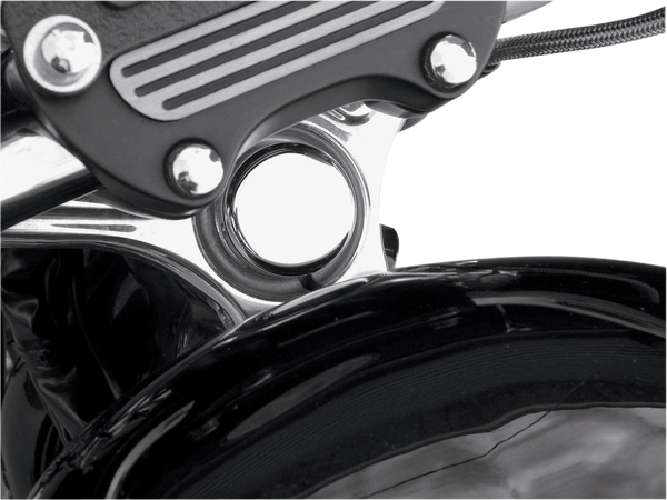 Steering Stem Bolt Cover Chrome-0