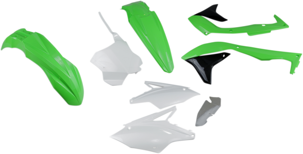 Full Body Replacement Plastic Kit Green, White-8e5eb38bff937168ef88c6d5b241d85e.webp