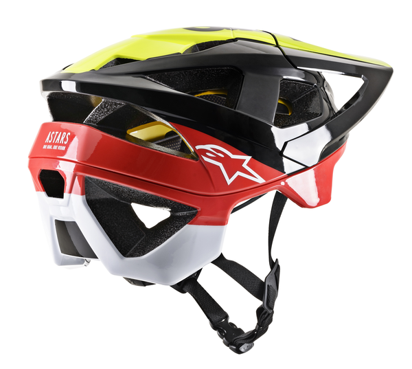 Casca MTB Alpinestars Vector Tech Glossy Black/Fluo Yellow/Red-0