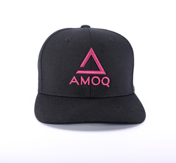 AMOQ Original Snapback Cap Black/Pink