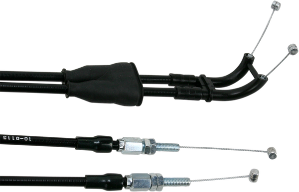 Black Vinyl Throttle Cable Black -0